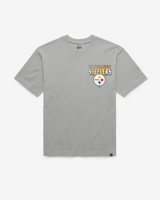 PITTSBURGH STEELERS UNDER BAR '47 FOUNDATION TEE WOLF GREY