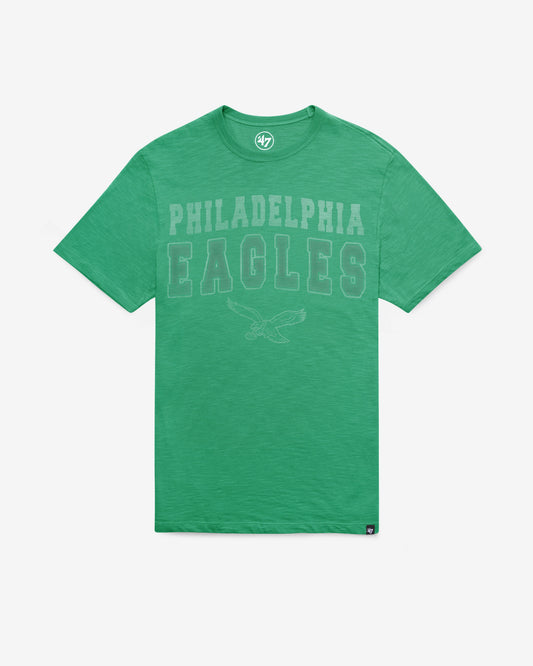 PHILADELPHIA EAGLES HISTORIC STADIUM WAVE '47 SCRUM TEE KELLY