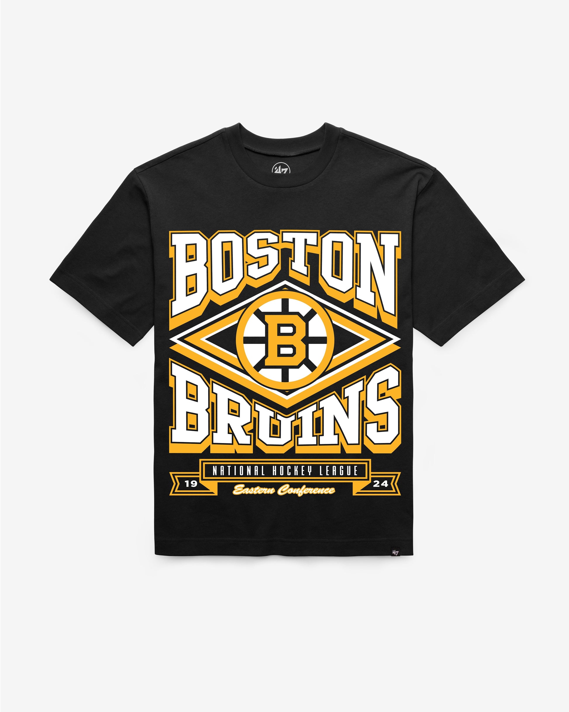 BOSTON BRUINS HEATER '47 FOUNDATION TEE BLACK