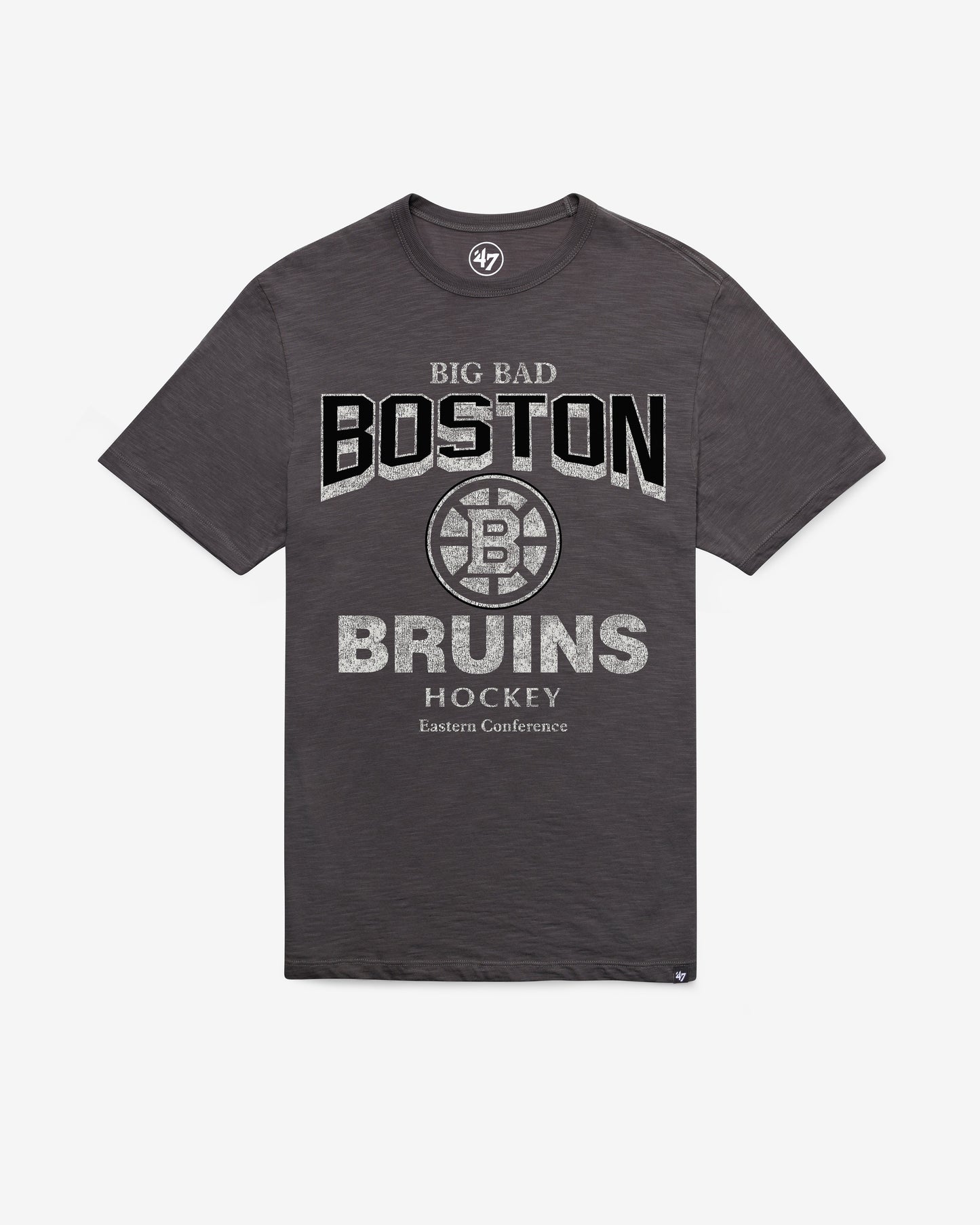 BOSTON BRUINS HEAD ON '47 SCRUM TEE CHARCOAL