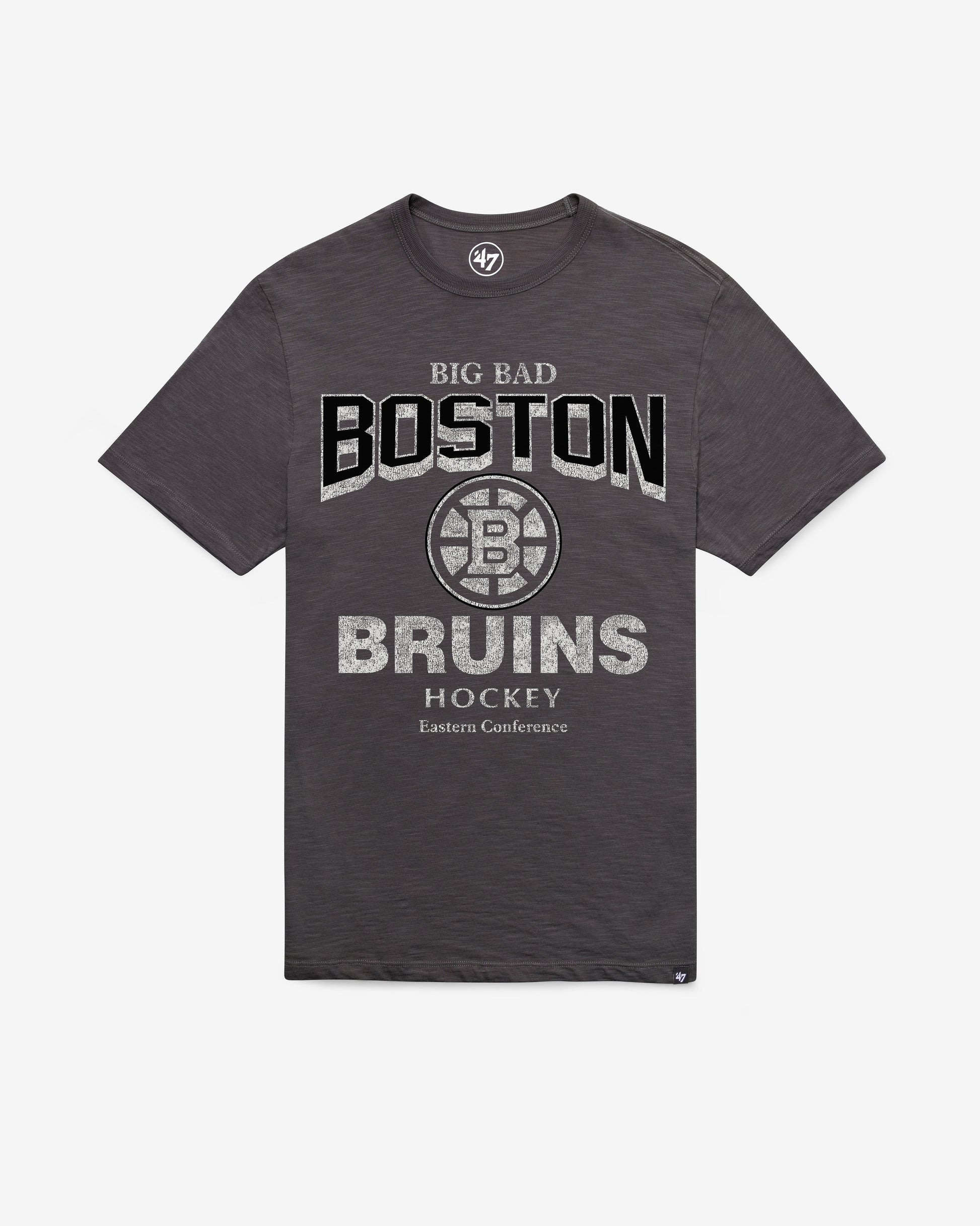 BOSTON BRUINS HEAD ON '47 SCRUM TEE CHARCOAL