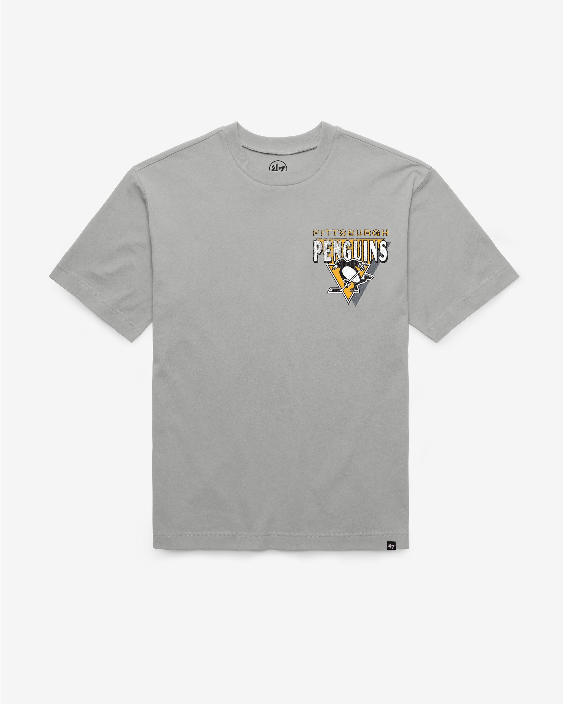 PITTSBURGH PENGUINS UNDER BAR '47 FOUNDATION TEE WOLF GREY