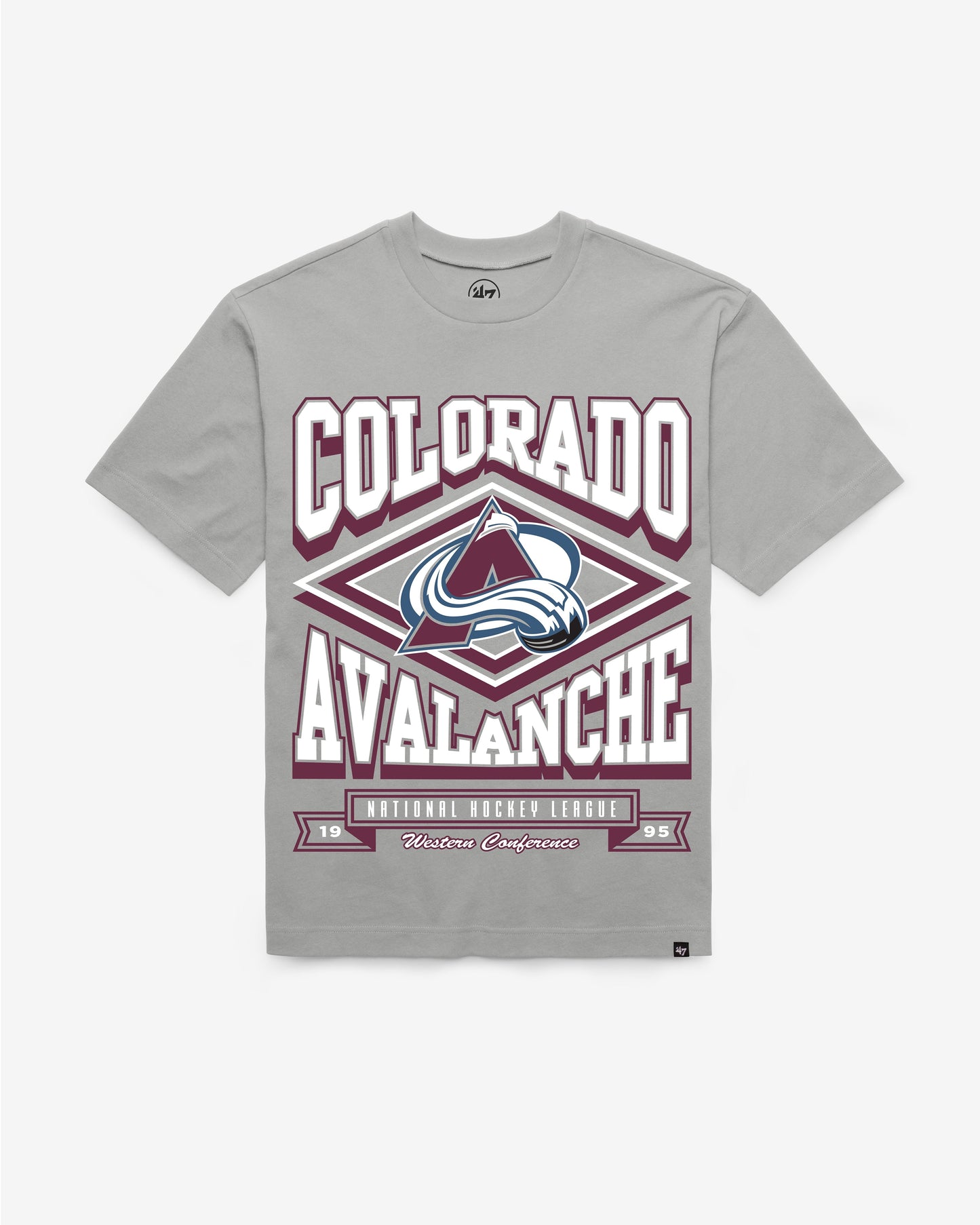 COLORADO AVALANCHE HEATER '47 FOUNDATION TEE WOLF GREY