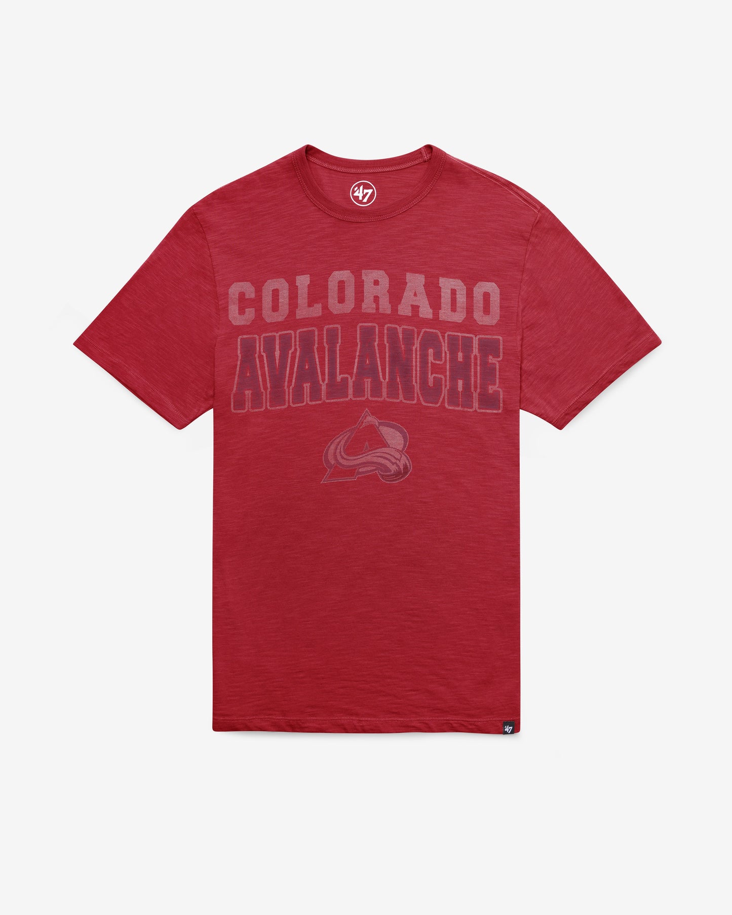 COLORADO AVALANCHE STADIUM WAVE '47 SCRUM TEE CARDINAL