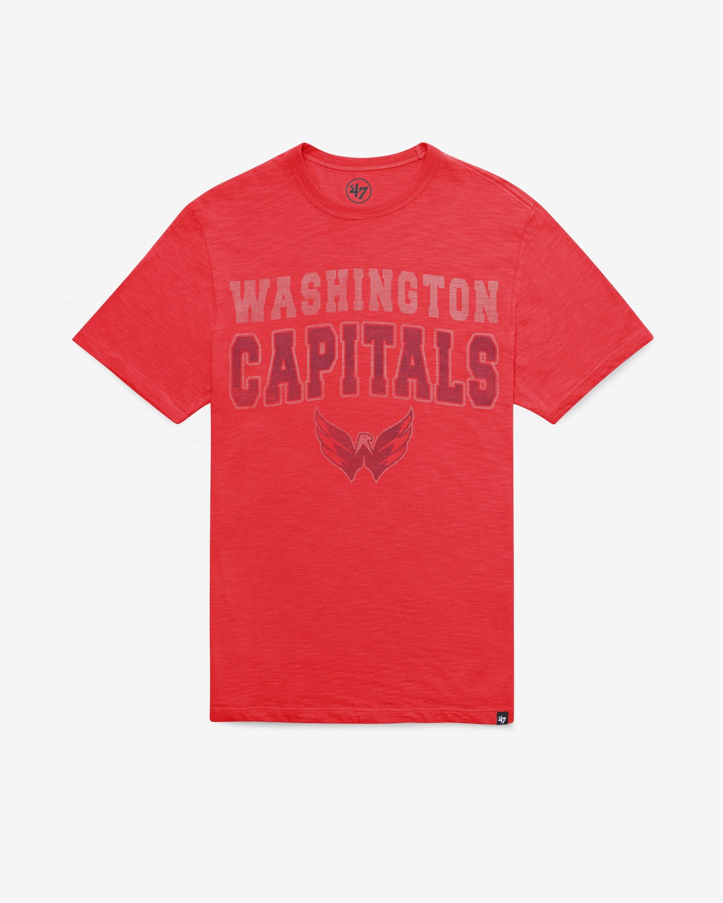 WASHINGTON CAPITALS STADIUM WAVE '47 SCRUM TEE RESCUE RED