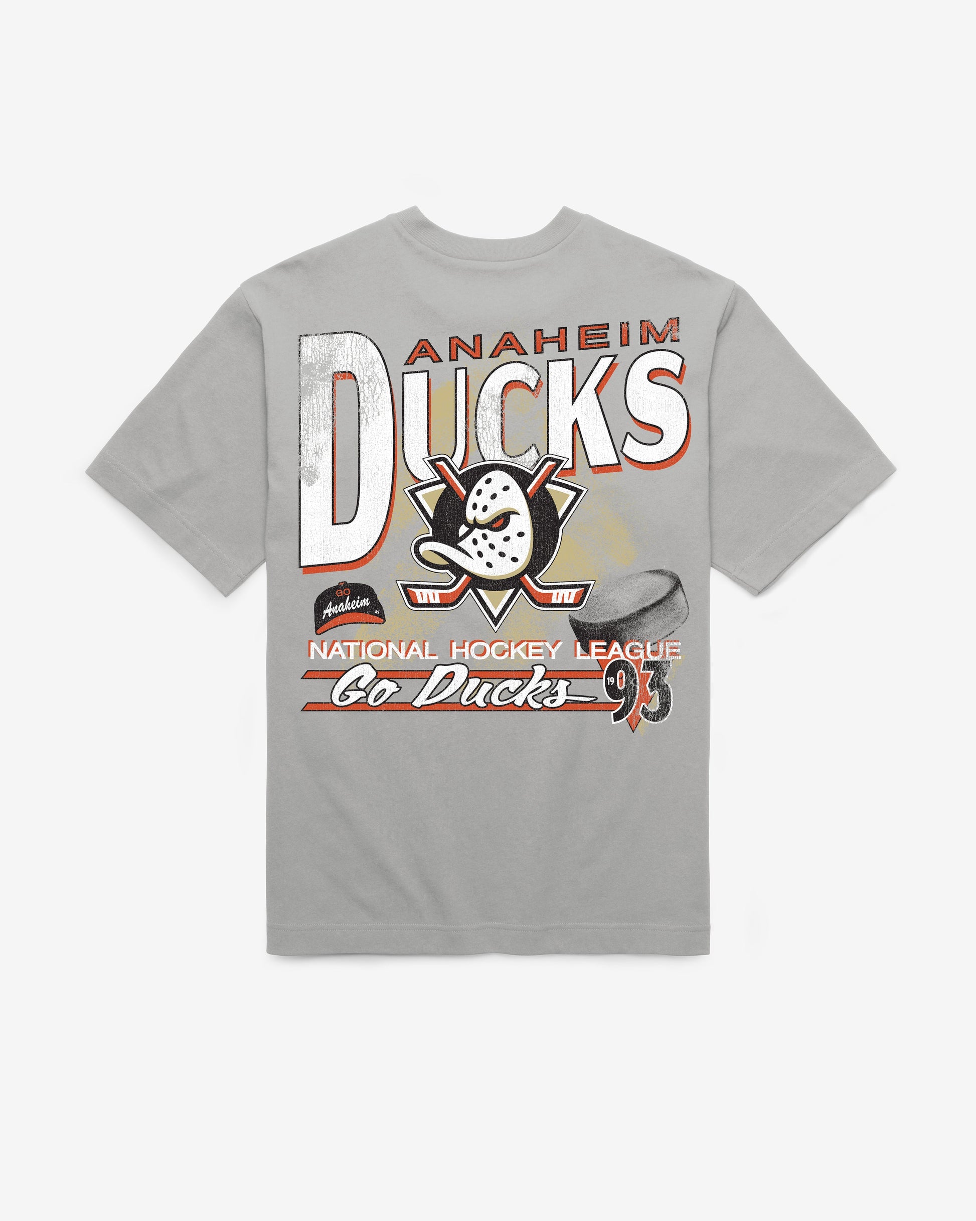 ANAHEIM DUCKS UNDER BAR '47 FOUNDATION TEE WOLF GREY