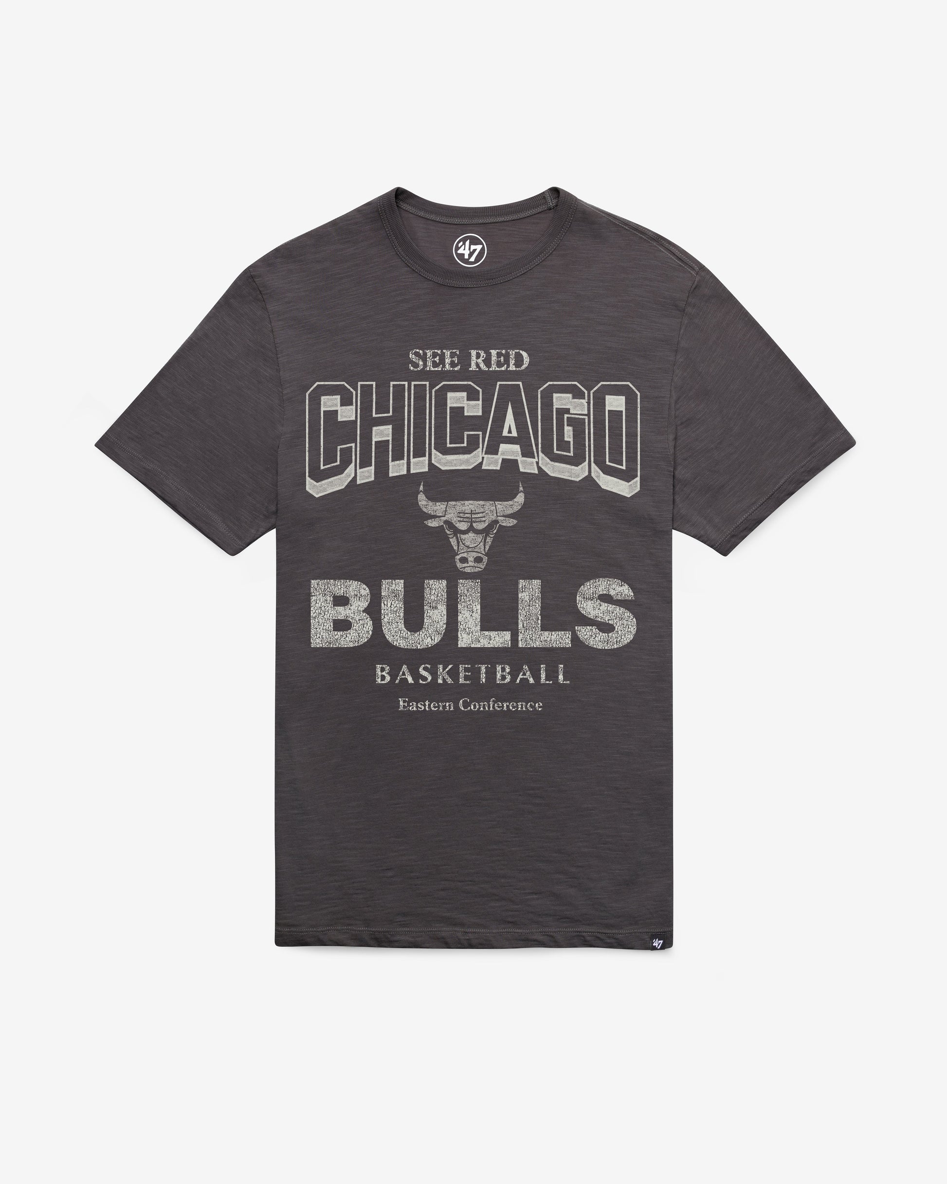 CHICAGO BULLS HEAD ON '47 SCRUM TEE CHARCOAL