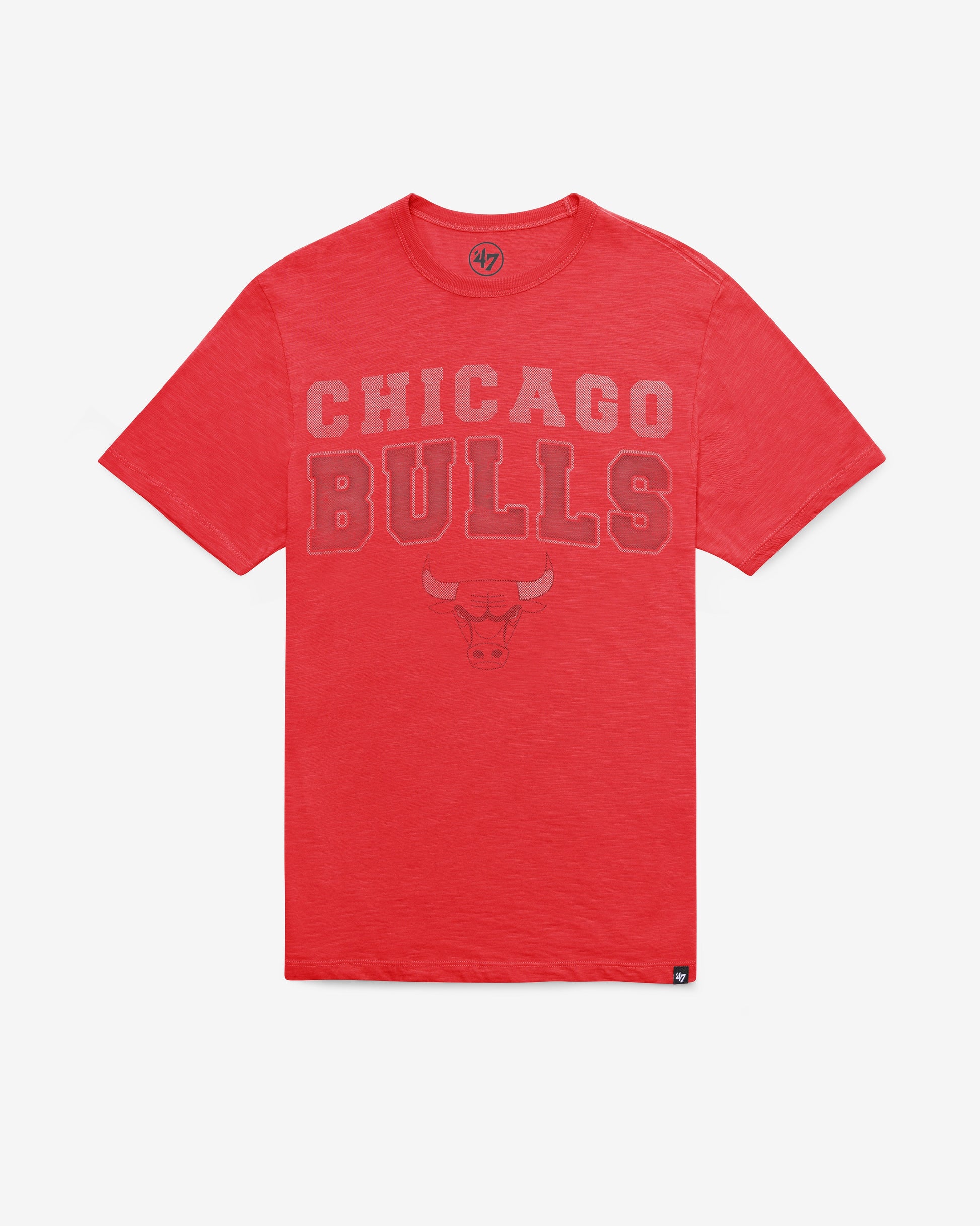 CHICAGO BULLS STADIUM WAVE '47 SCRUM TEE RESCUE RED