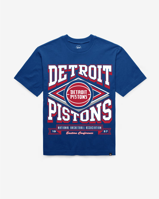 DETROIT PISTONS HEATER '47 FOUNDATION TEE ROYAL
