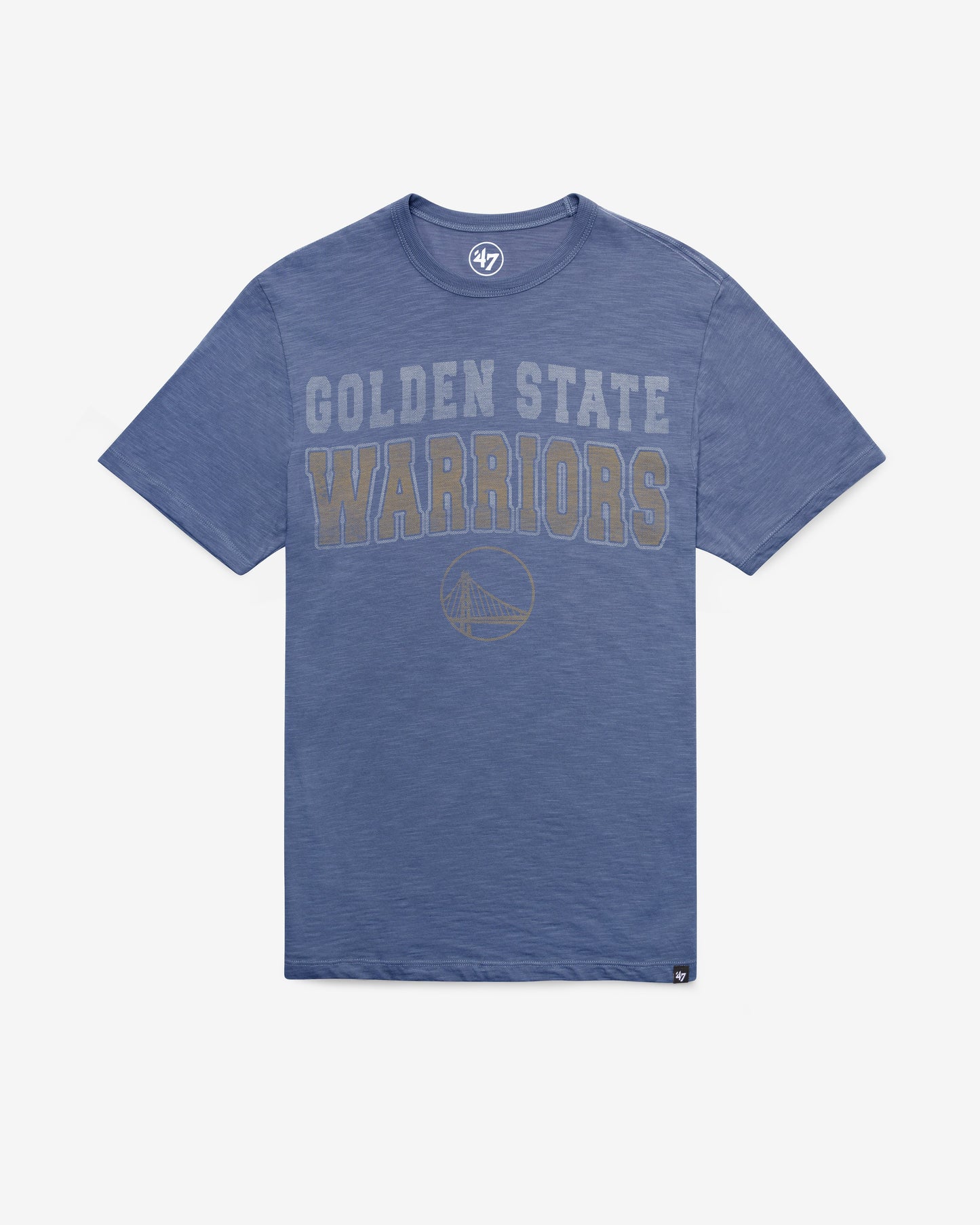 GOLDEN STATE WARRIORS STADIUM WAVE '47 SCRUM TEE BLEACHER BLUE