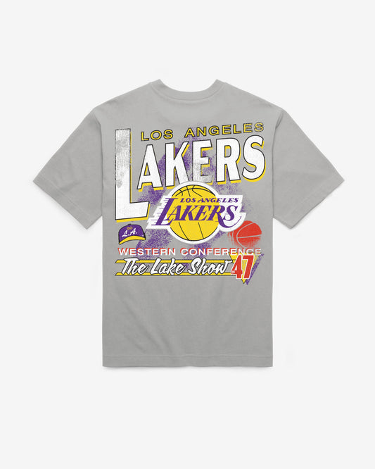 LOS ANGELES LAKERS UNDER BAR '47 FOUNDATION TEE WOLF GREY