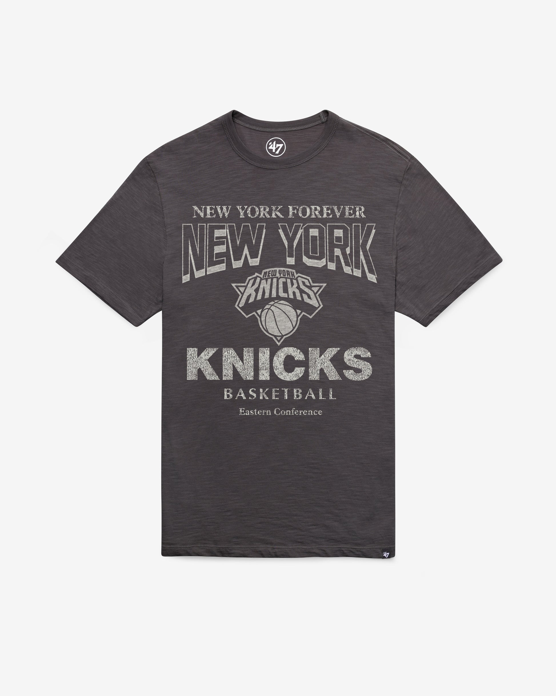 NEW YORK KNICKS HEAD ON '47 SCRUM TEE CHARCOAL