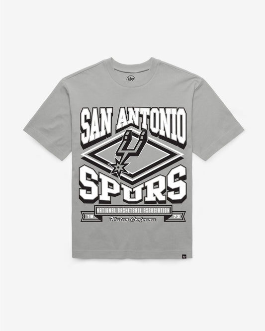 SAN ANTONIO SPURS HEATER '47 FOUNDATION TEE WOLF GREY
