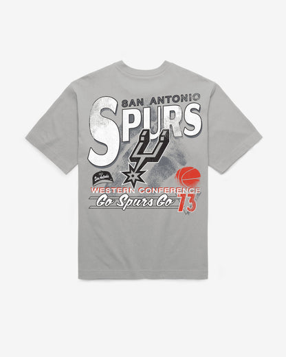 SAN ANTONIO SPURS UNDER BAR '47 FOUNDATION TEE WOLF GREY