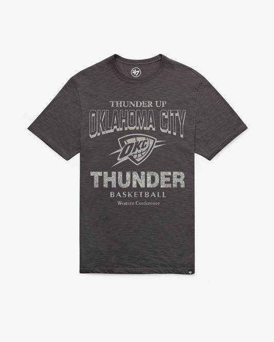 OKLAHOMA CITY THUNDER HEAD ON '47 SCRUM TEE CHARCOAL