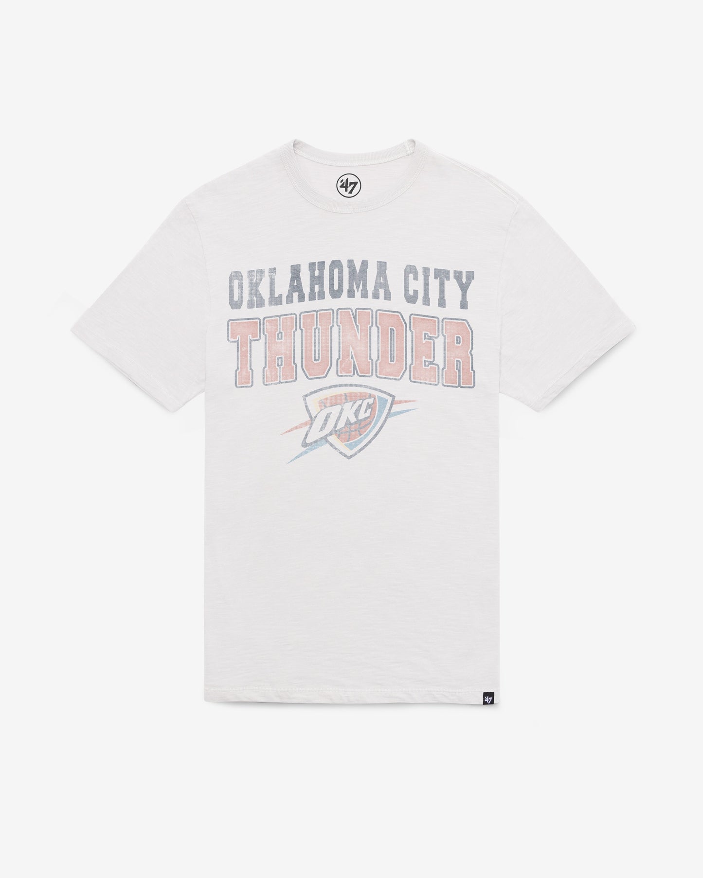 OKLAHOMA CITY THUNDER STADIUM WAVE '47 SCRUM TEE WHITE WASH