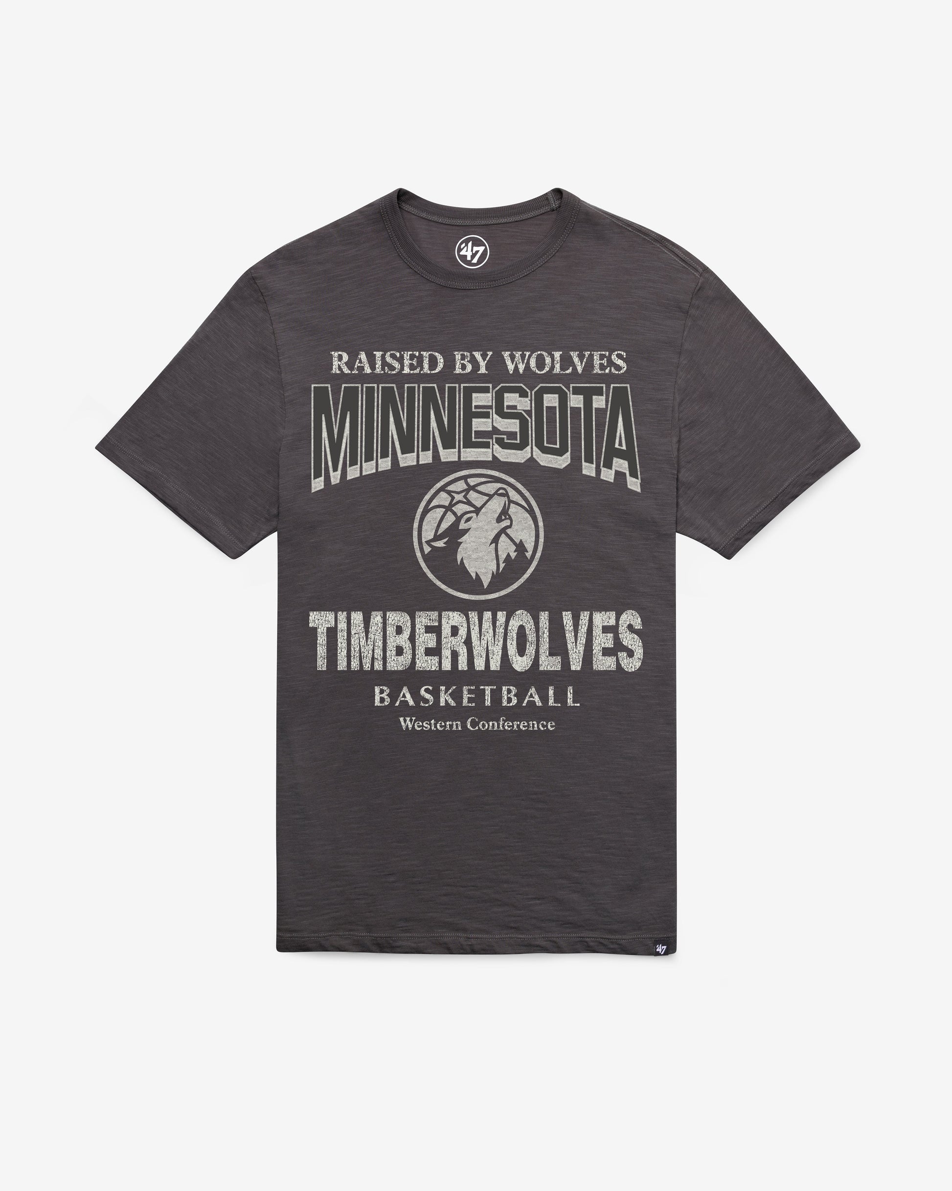 MINNESOTA TIMBERWOLVES HEAD ON '47 SCRUM TEE CHARCOAL
