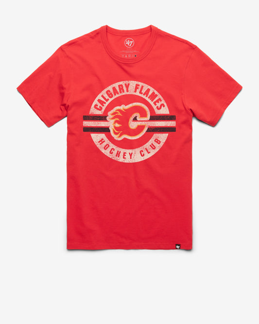 CALGARY FLAMES SURROUND '47 FRANKLIN TEE RACER RED