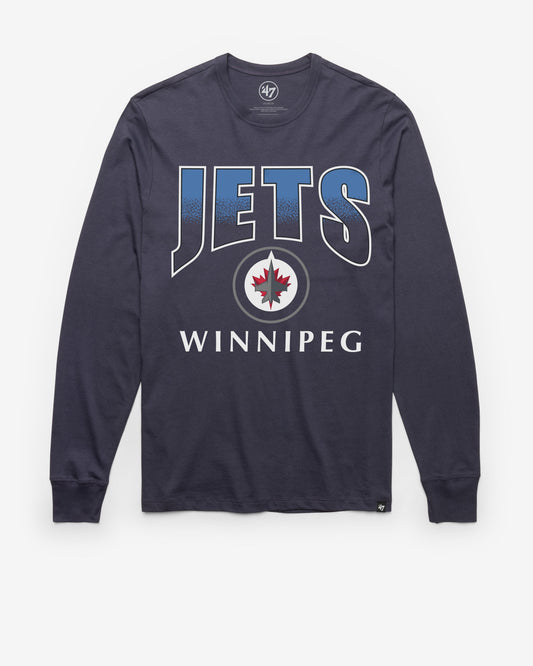 WINNIPEG JETS SWEEP DOWN '47 FRANKLIN LONG SLEEVE ATLAS BLUE