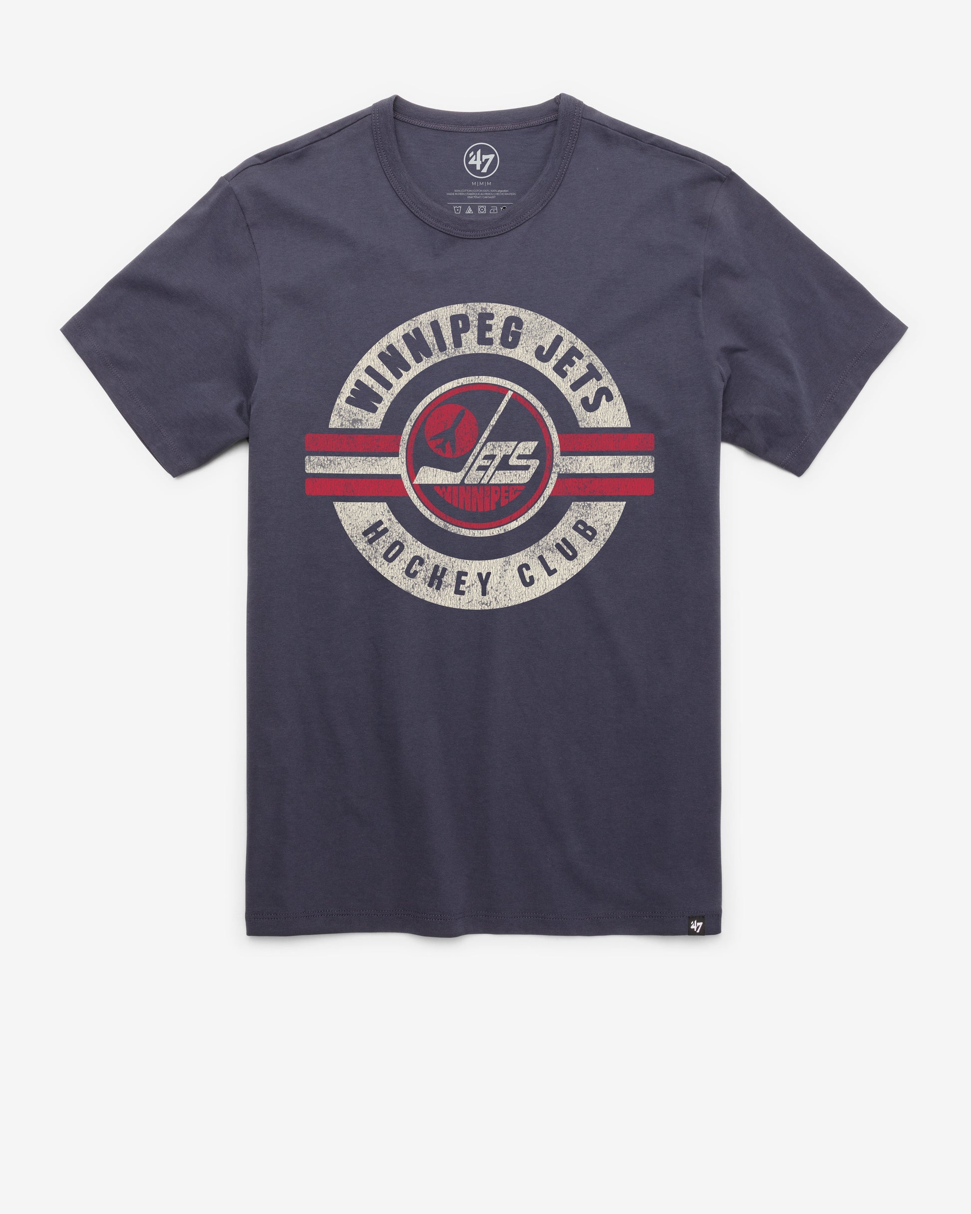 WINNIPEG JETS VINTAGE SURROUND '47 FRANKLIN TEE ATLAS BLUE