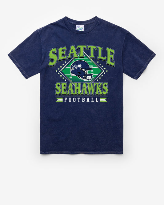 SEATTLE SEAHAWKS FIELD PASS VINTAGE '47 TUBULAR TEE DT NAVY