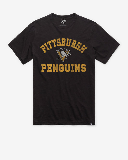 PITTSBURGH PENGUINS ODESSA '47 SCRUM TEE JET BLACK